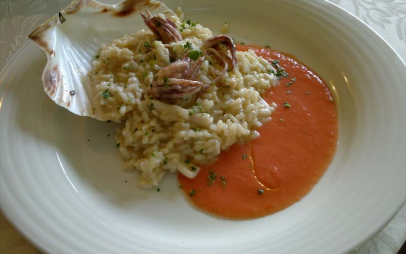 Risotto alle capesante